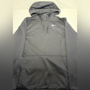 Men’s Nike Dri Fit Fleece Hoodie Pullover Sweatshirt Black Size Large